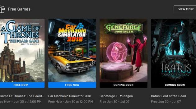 Epic Games Store está com 3 jogos de graça para resgatar até dia 7