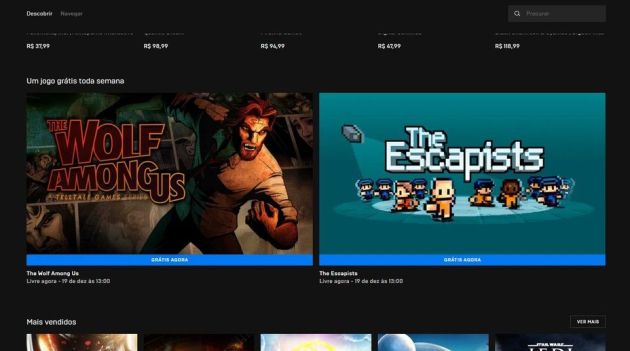 Notícias, Epic Games Store terá um jogo grátis por dia em dezembro